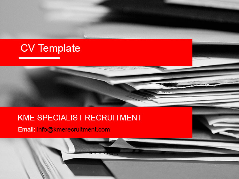 CV Template KME Recruitment